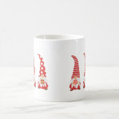 Niedliche Weihnachtsgnomes Red Kaffeetasse (Mittel)