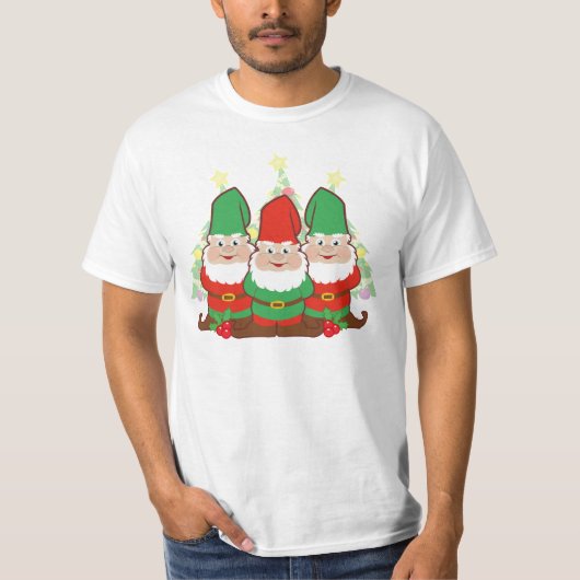Niedliche WeihnachtsGnomes T-Shirt (Vorderseite)