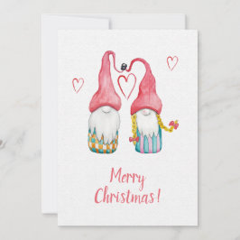 Niedliche Weihnachtsgnomes Twins Wasserfarben Kuns