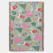 Niedliche Weihnachtsgrün Decke (Vorderseite Vertikal)