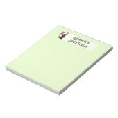 Niedliche Weihnachtsgrüße Cat Notepad Notizblock (Rotiert)
