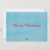 Niedliche Weihnachtsgrüße Familie Kinder Ho Feiertagskarte (Rückseite)