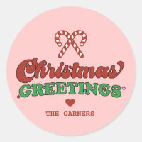 Niedliche Weihnachtsgrüße Retro