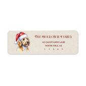 Niedliche Weihnachtshandziehe Golden Doodle Rückga (Vorne)