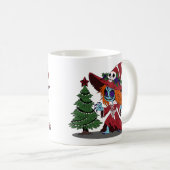 Niedliche Weihnachtshexe Kaffeetasse (VorderseiteRechts)