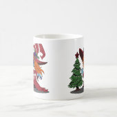 Niedliche Weihnachtshexe Kaffeetasse (Mittel)