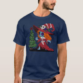 Niedliche Weihnachtshexe T-Shirt (Vorderseite)