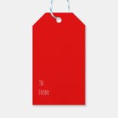 Niedliche Weihnachtshunde Geschenkanhänger (Rückseite)