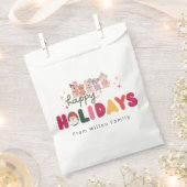 Niedliche Weihnachtshundefamilie Geschenktütchen (Ausgeschnitten)