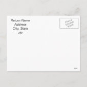 Niedliche Weihnachtsjunge Feiertagspostkarte (Rückseite)