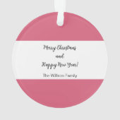 Niedliche Weihnachtskakao und Kekse Wasserfarbe Ornament (Rückseite)