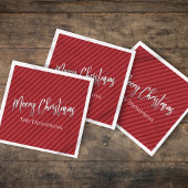 Niedliche Weihnachtskalligraphie Serviette