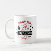 Niedliche Weihnachtskalt Außerhalb Saison Kaffeetasse (Links)