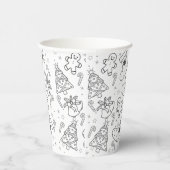 Niedliche Weihnachtskälteaufnahmen Pappbecher (Rechts)