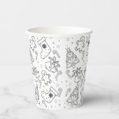 Niedliche Weihnachtskälteaufnahmen Pappbecher (Vorderseite)