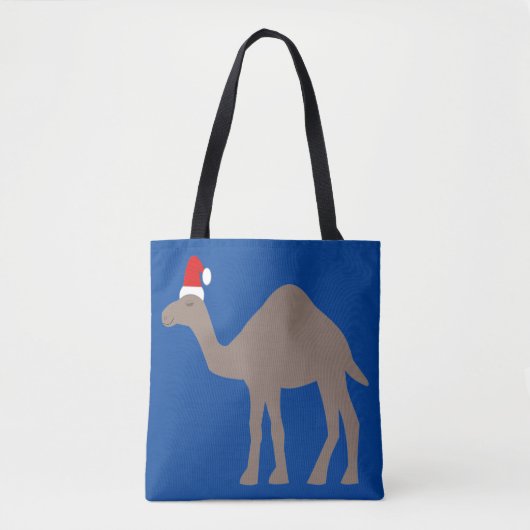 Niedliche Weihnachtskamel Gemusterte Doppelseitens Tasche (Vorderseite)