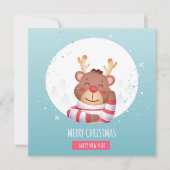 Niedliche Weihnachtskarte (Vorderseite)