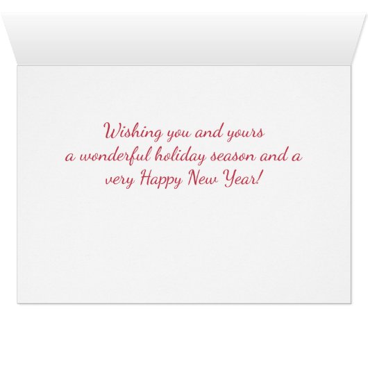 Niedliche Weihnachtskarte (Innenansicht Horizontal (Unten))