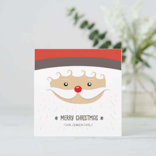 Niedliche Weihnachtskarte (Stehend Vorderseite)