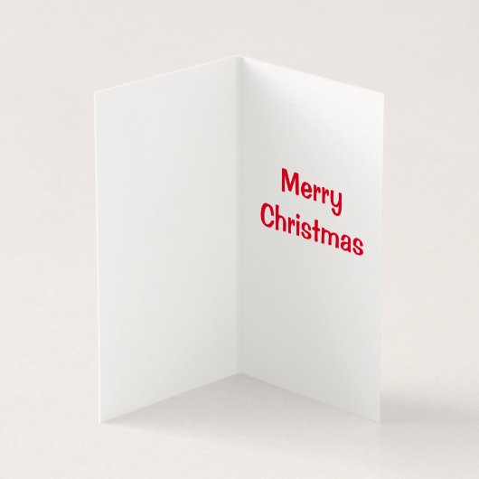 Niedliche Weihnachtskarte (Innenseite)