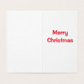 Niedliche Weihnachtskarte (Innenseite Aufgefaltet)