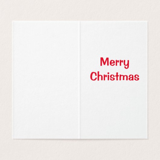 Niedliche Weihnachtskarte (Innenseite Aufgefaltet)
