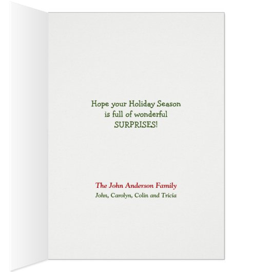 Niedliche Weihnachtskarte des Beagle (Innen (Rechts))