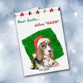 Niedliche Weihnachtskarte des Beagle