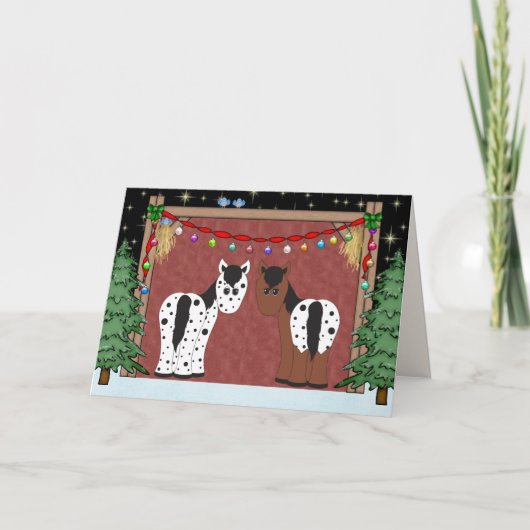Niedliche Weihnachtskarte Feiertagskarte (Vorderseite)