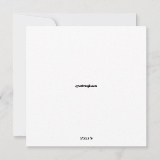 Niedliche Weihnachtskarte Feiertagskarte (Rückseite)