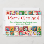 Niedliche Weihnachtskarte Feiertagskarte (Rückseite)