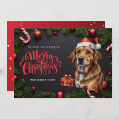 Niedliche Weihnachtskarte Feiertagskarte (Vorne/Hinten)