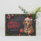 Niedliche Weihnachtskarte Feiertagskarte (Stehend Vorderseite)