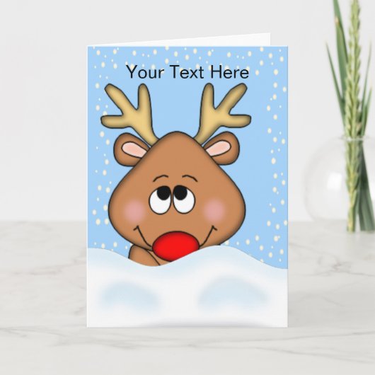 Niedliche Weihnachtskarte Feiertagskarte (Vorderseite)