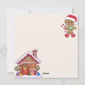 Niedliche Weihnachtskarte Feiertagskarte (Rückseite)