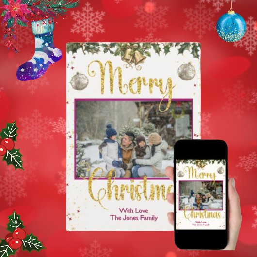 Niedliche Weihnachtskarte Feiertagskarte