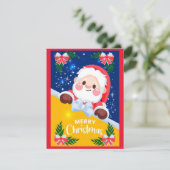 Niedliche Weihnachtskarte Feiertagskarte (Stehend Vorderseite)