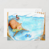 Niedliche Weihnachtskarte Feiertagspostkarte (Vorne/Hinten)