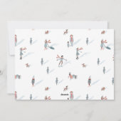 Niedliche Weihnachtskarte Foto Feiertagskarte (Rückseite)