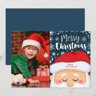 Niedliche Weihnachtskarte für den Weihnachtsmann F Feiertagskarte