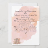 Niedliche Weihnachtskarte für die Kuh Save The Date (Rückseite)