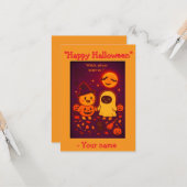 Niedliche Weihnachtskarte für Kinder 2025 Karte (Vorderseite/Rückseite Beispiel)