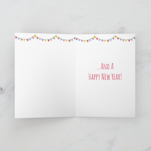 Niedliche Weihnachtskarte Karte (Innenseite)