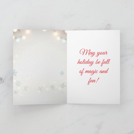 Niedliche Weihnachtskarte Karte (Innenseite)