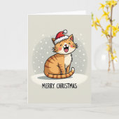 Niedliche Weihnachtskarte Karte (Gelbe Blume)