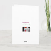 Niedliche Weihnachtskarte Karte (Rückseite)