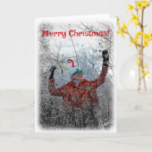 Niedliche Weihnachtskarte Karte (Gelbe Blume)