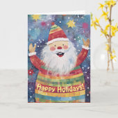 Niedliche Weihnachtskarte Karte (Gelbe Blume)