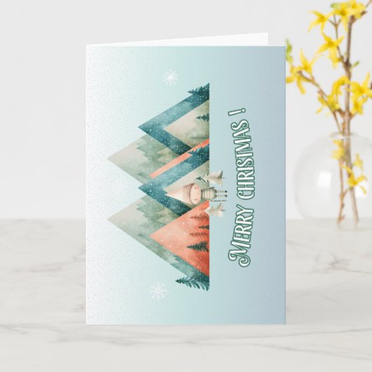 Niedliche Weihnachtskarte Karte (Gelbe Blume)