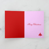 Niedliche Weihnachtskarte mit Cartoon Owl Feiertagskarte (Innenseite)